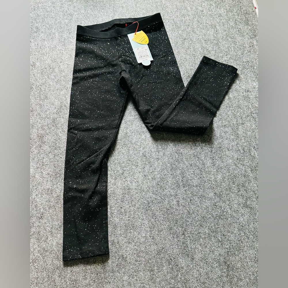🍏 Cat & Jack's Black Sparkle Leggings NWT/4/$20🍏